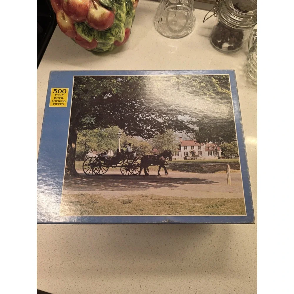 Rainbow works fully interlocking 500 piece puzzle- Carriage Ride